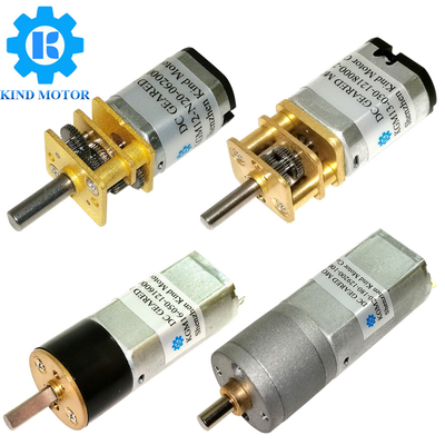 Micro motor de engranajes de CC 1 10-1 1000 relación de engranajes 3V-12V tensión 10-2000 RPM 4 agujeros de montaje