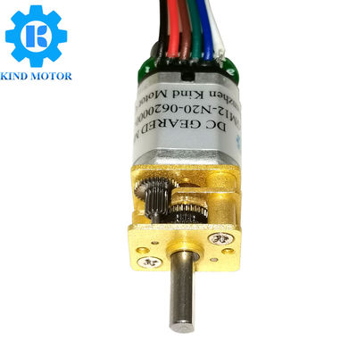 Mini DC 3volt 3.3volt 5volt 6volt 12volt 24volt motor de la caja de cambios de la reducción de N10 N20 N30 con el codificador
