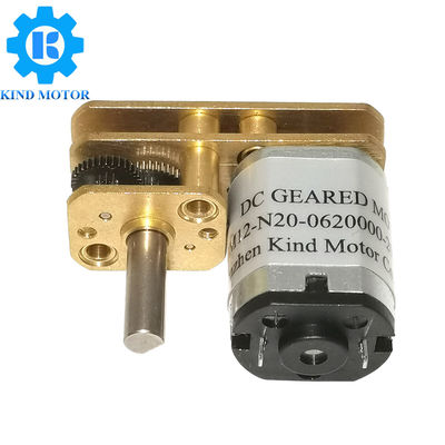 El carbono de ángulo recto de acero inoxidable del esfuerzo de torsión de la parada del motor 3.2KgCm del engranaje de DC cepilló
