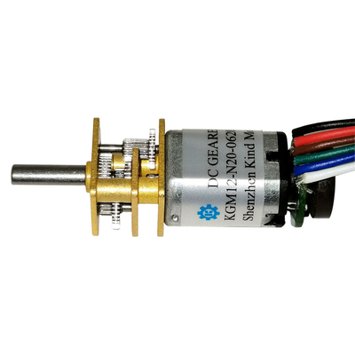 esfuerzo de torsión del motor de DC de la caja de cambios N20 de 200rpm 12m m alto con los ejes extendidos