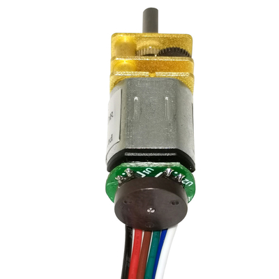 esfuerzo de torsión del motor de DC de la caja de cambios N20 de 200rpm 12m m alto con los ejes extendidos