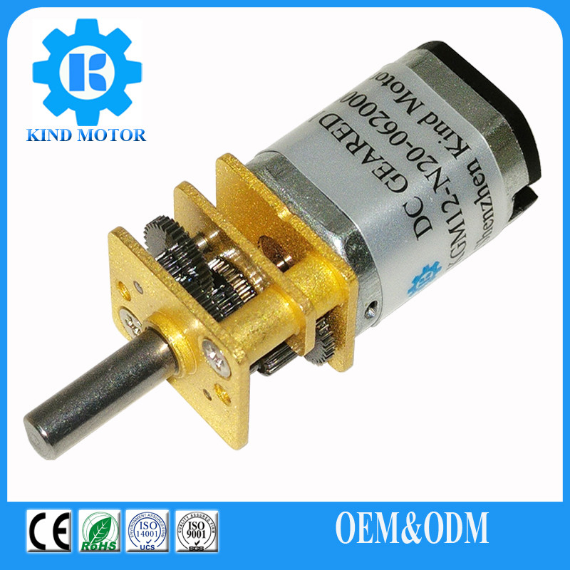 Motor de engranajes micro CC compacto de peso ligero con motor cepillado Torque de parada ≤1,9Nm