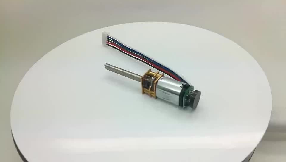 Motor de engranaje de eje de corriente continua de micro alto par de 300 rpm 3v 5v 6v 12v 12 voltios 24v n20 con caja de cambios de 12 mm y codificador ppr