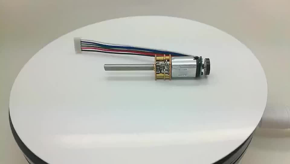 Micro gm12 n20va 3w 60rpm 100 rpm 200rpm 6v 12v 24v 60rpm N20 micro motor de engranajes de metal con codificador de reductor cuadrado