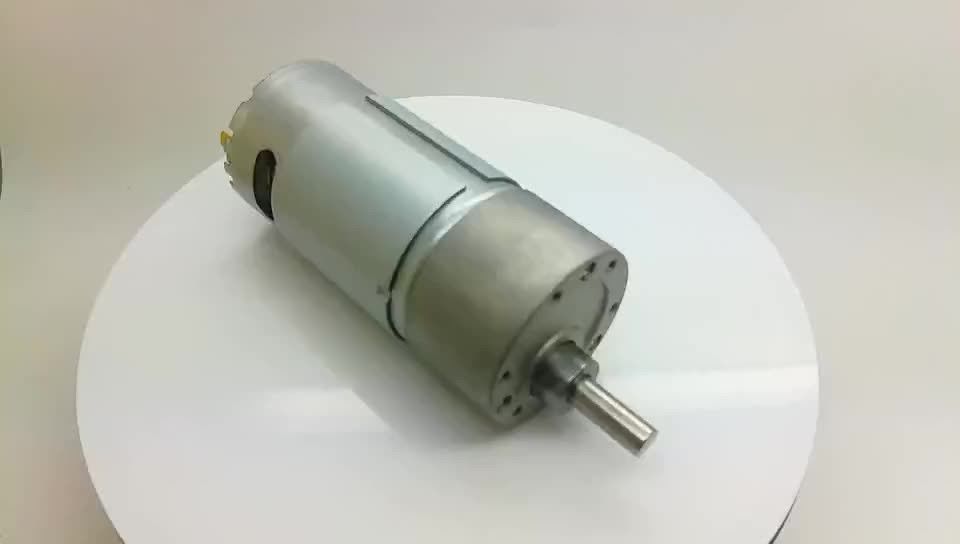 Caja de cambios de 37 mm, motor de 12 V de corriente continua de altas rpm y par 12 V de 24 V de 100 rpm de 300 rpm de 400 rpm de 500 rpm de 600 rpm de 750 rpm de 960 rpm de motor de corriente continua