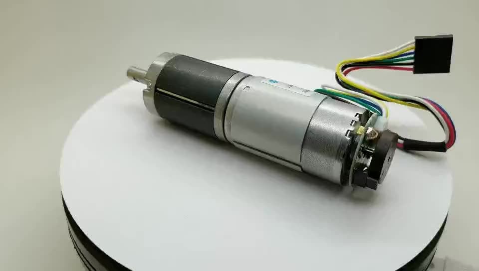 12v 18v 24v 10rpm 60rpm 10kg.cm 16kg.cm motor de engranaje planetario dc de alto par con codificador