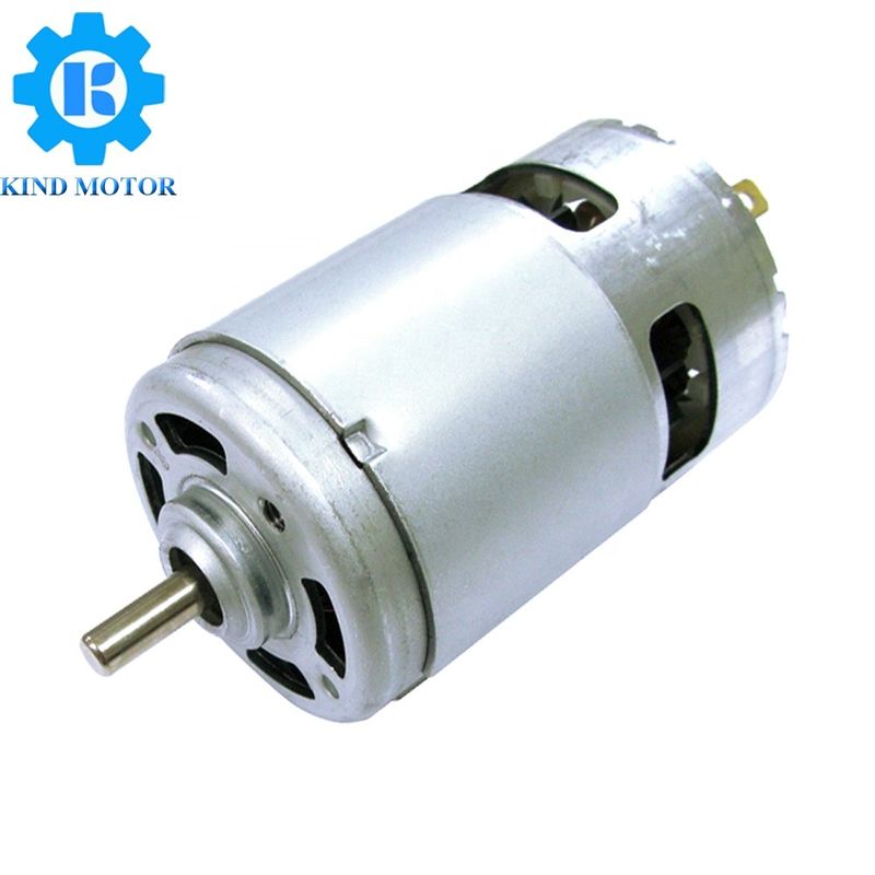 Motor de doble eje de alto par de 5 mm de largo diámetro 42 mm 45 mm dc 12v 18v 24v 36v RS-750 755 750 775 3000 rpm 3600 rpm 6000 rpm