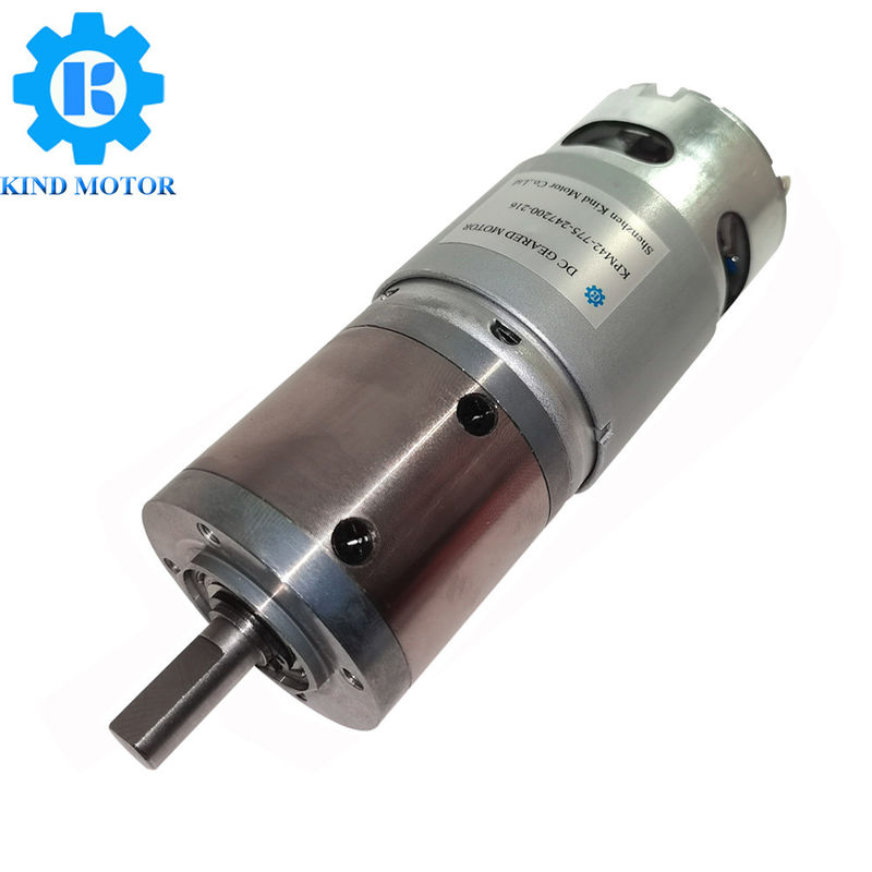 motor cepillado 45m m del engranaje de DC, motor miniatura 160W del engranaje de 200 RPM de potencia de salida