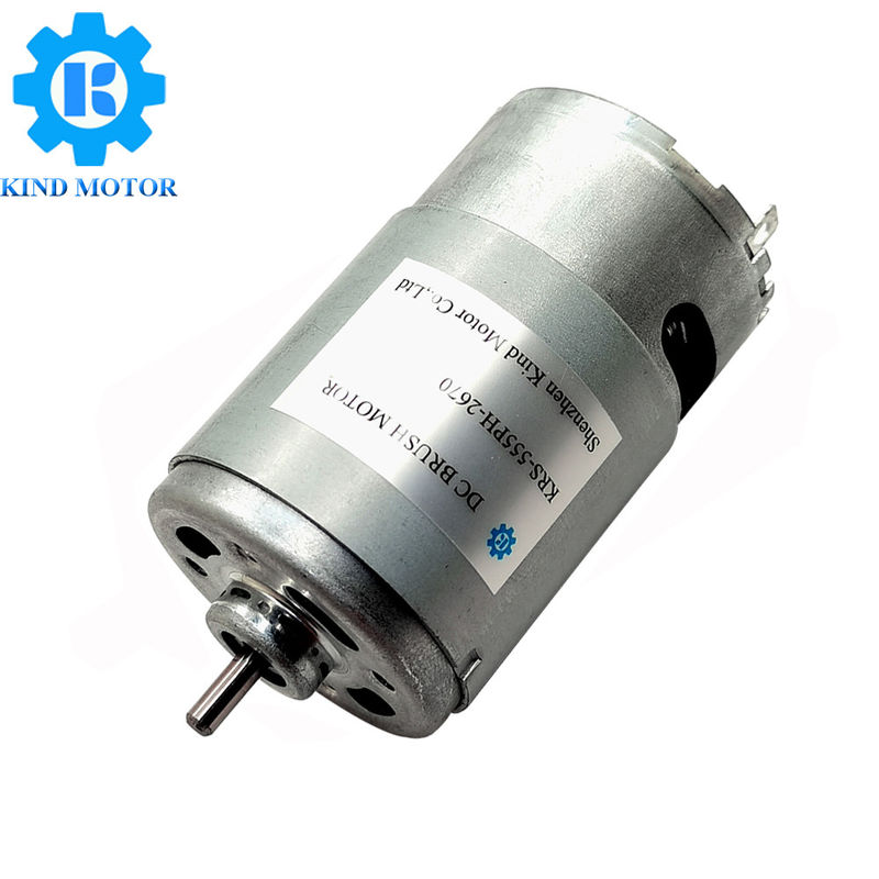 Pmdc se dobla hizo salir los motores del Carbono-cepillo de DC 12v 14.4v 18v 24v RC555 RC-555 del eje de 3.175m m