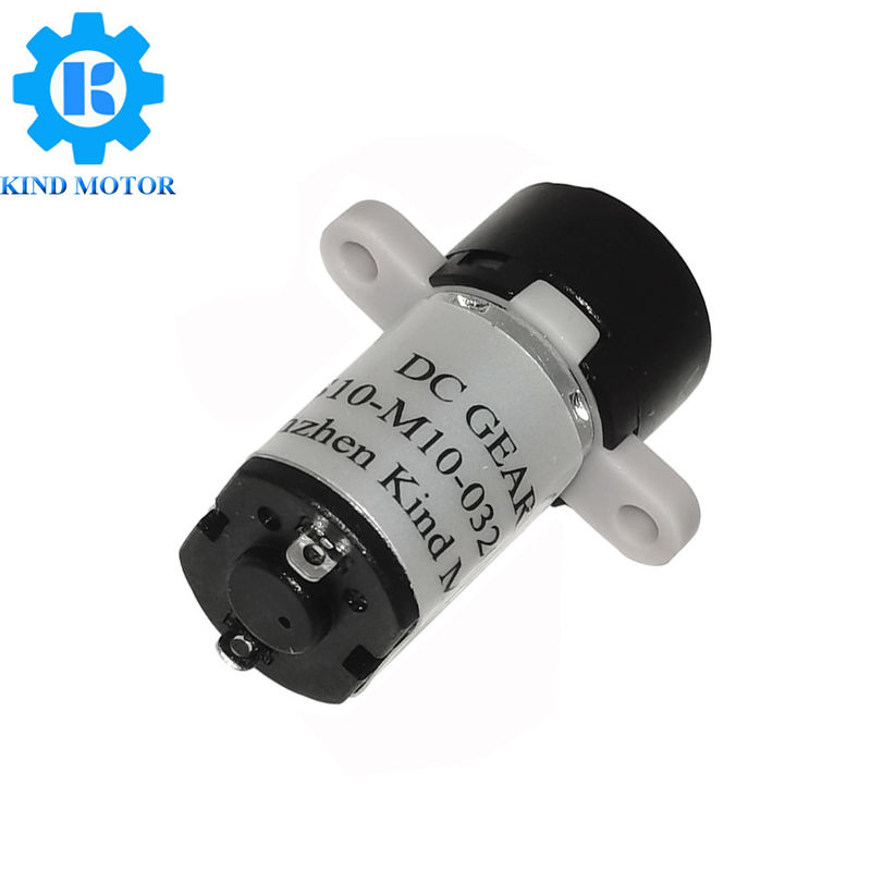 Motor plástico del engranaje del micrófono 10m m 1.5v 3v 6v DC con el montaje del oído y con los alambres