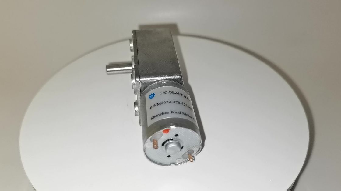 carbono de poco ruido del motor Rs370 del engranaje de gusano de 24V DC cepillado para el aparato electrodoméstico